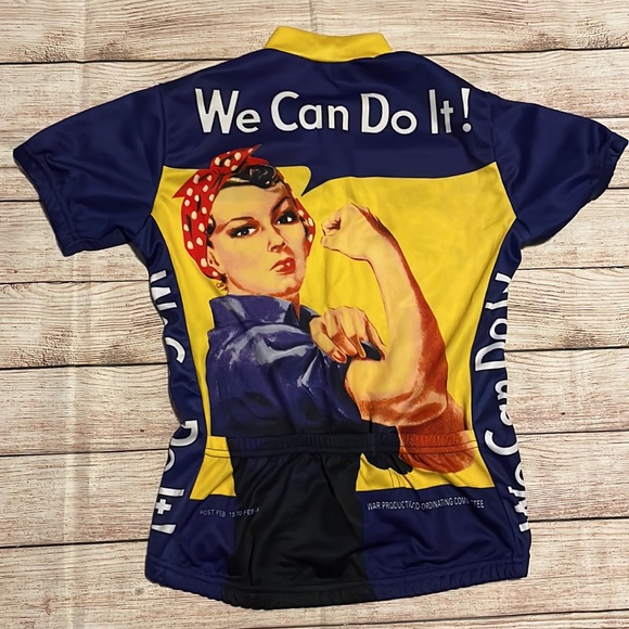Women’s Rosie the Riveter cycling jersey size M - Picture 8 of 10